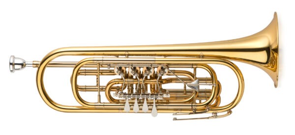 C-Basstrompete mit Ausgleichsmechanik